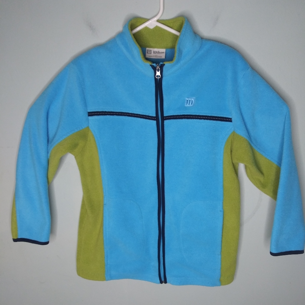 Vintage Wilson Full Zip Long Sleeve Fleece Jacket